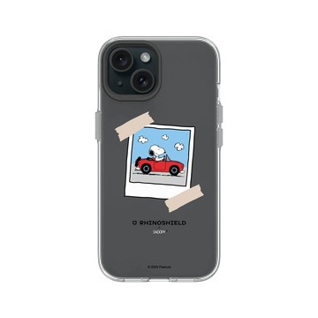 iPhone 15 Clear 透明 - 史努比 Snoopy - 拍立得-一起去兜風