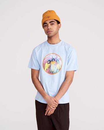 Noah Jimi Hendrix Knit Top Light Blue / XL