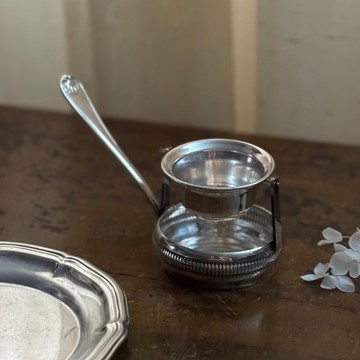 50516- 經典古董鍍銀濾茶器