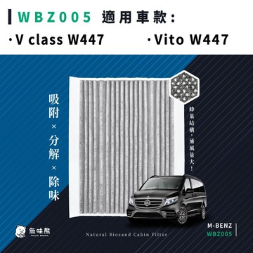 無味熊｜汽車冷氣濾網 賓士 - V class W447、Vito W447 ( 內循環 )