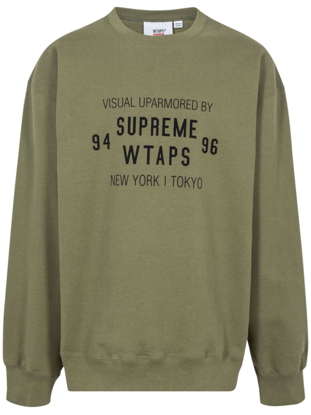 Supreme - x WTAPS crew-neck sweatshirt - unisex - Cotton - XL