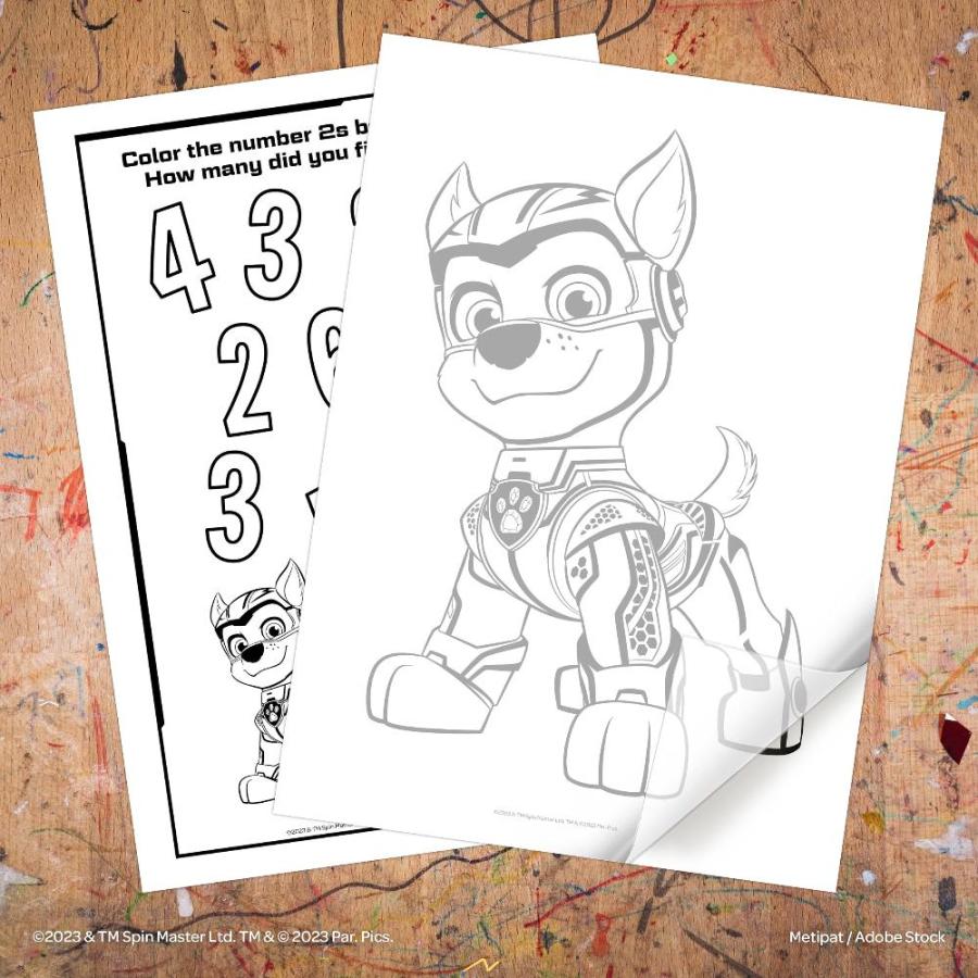 PAW Patrol The Mighty Move 48 Page Color and Trace Coloring Activity Book,