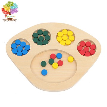 【樹年】蒙氏教具木製棋盤顏色分類蒙特蒙台梭利感官認知兒童早教益智玩具