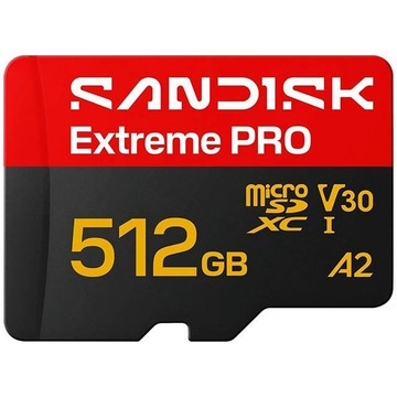 SanDisk 512G 512GB microSD extreme Pro 250MB/s 4K V30 SDSQXCJ-512G 記憶卡