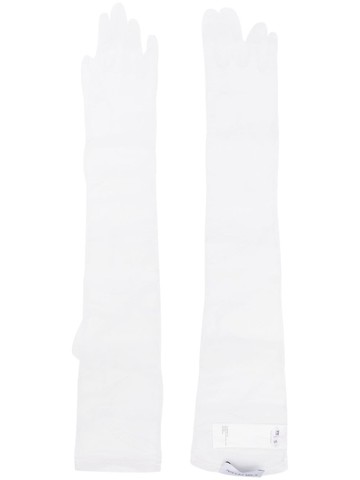 Ioana Ciolacu - elbow-length gloves - women - Nylon/Spandex/Elastane/Rayon - XS/S - White