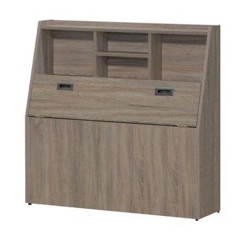 文創集 貝拉卡3.5尺單人插座床頭箱(二色可選) -106x30x106cm免組