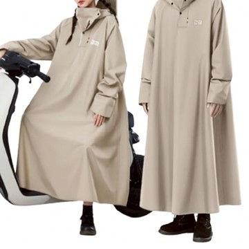 好拾選物 一件式加寬版雨衣/速乾機車雨衣 - 灰色-加長款