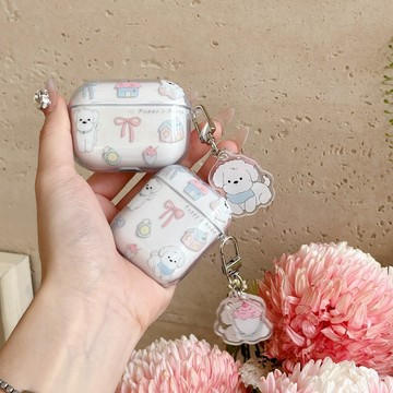 小紅書爆款🔥ins可愛蝴蝶結小屋狗狗 耳機套 Airpods Pro 保護套 Airpods4 Pro2/3 耳機殼