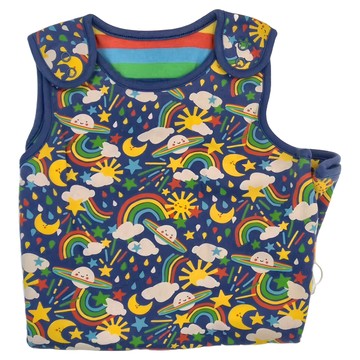 Piccalilly 英國皮卡儷儷 有機棉童裝雙面連衣裙  18~24個月  彩虹