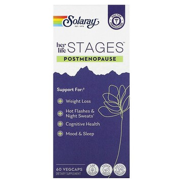 Solaray, Her Life Stages，絕經後期，60 粒素食膠囊