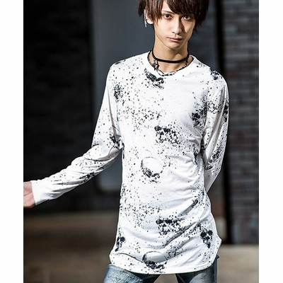 シルバーバレット Bernings Shoスカル総柄プリントロング丈tシャツ メンズ ホワイト M Silver Bullet 通販 Lineポイント最大get Lineショッピング