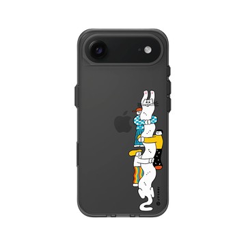 iPhone Air Clear (相機按鈕) 酷墨灰 - Jin Young Choi - 擁抱長貓