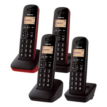 【紅色】【贈國際牌電鬍刀】Panasonic 國際牌 KX-TGB312TW DECT數位無線電話