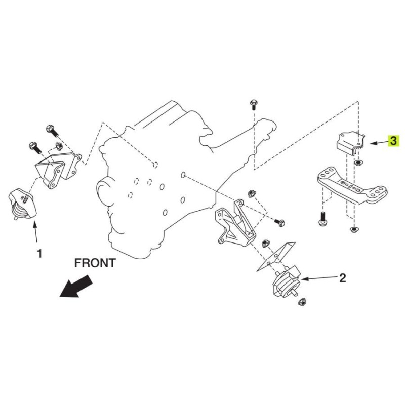 nismo ニスモ 強化エンジンマウント リヤ(ミッション) 1個 シルビア/180SX PS13 RPS13 S14 S15  SR20DE/SR20DET 通販 LINEポイント最大0.5%GET LINEショッピング