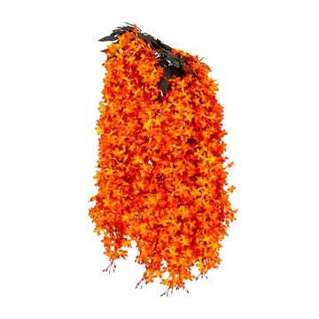 【dayneeds】仿真花藝-丁香花(7色可選)(5支/入)陽橙色