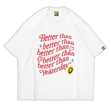 晴光普照寬版短T BETTER DAY OVERSIZED TEE 黑色/白色 兩色