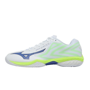 Mizuno 羽球鞋 Wave Claw EL 2 男女鞋 白 藍 緩震 羽排鞋 美津濃  71GA2583-81