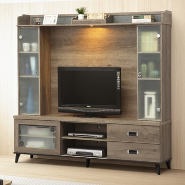 MUNA家居 莫可灰橡色6尺高低櫃 180X42.5X177.5cm