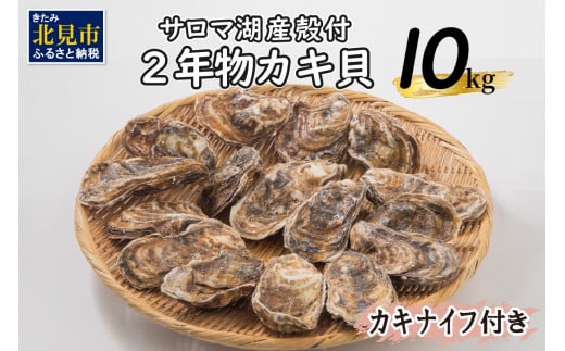 海のミルクサロマ湖産殻付2年物カキ貝 10kg 80～100個入 海鮮 魚介類 貝 お歳暮 お祝い BBQ