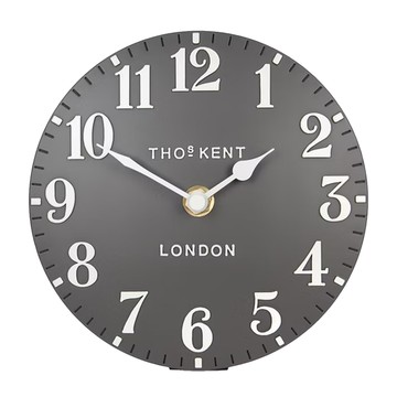 THOMAS KENT 經典桌鐘 現代風格 靜音掃秒機芯 ABS樹脂材質 1個  海豚灰