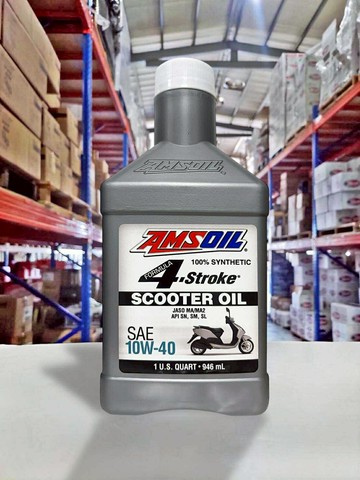 『油工廠』AMSOIL ASOQT 4-STROKE SCOOTER OIL 10W40 4T 全合成機油 MA2