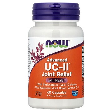 NOW Foods, Advanced UC-II® 關節舒緩，60 粒膠囊