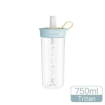 樂扣嚼對FUN飲吸管杯750ml-軟萌棉花糖藍