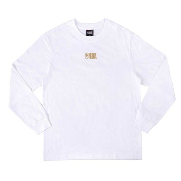 【NBA Store限定發售】NBA G.O.A.T. 長袖上衣 白金