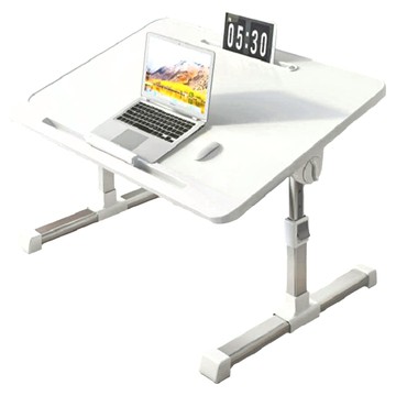 HONG JIN 宏晉 升級版 多功能摺疊升降桌  暖白色