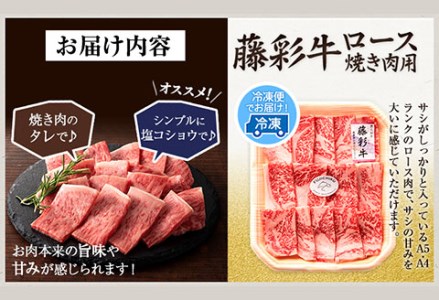 藤彩牛 ロース 焼き肉用 300g (300g×1パック) くまもと食彩の力 《180日以内に順次出荷(土日祝除く)》 熊本県 長洲町 くまもと黒毛和牛 黒毛和牛 牛肉 肉 ロース 焼き肉