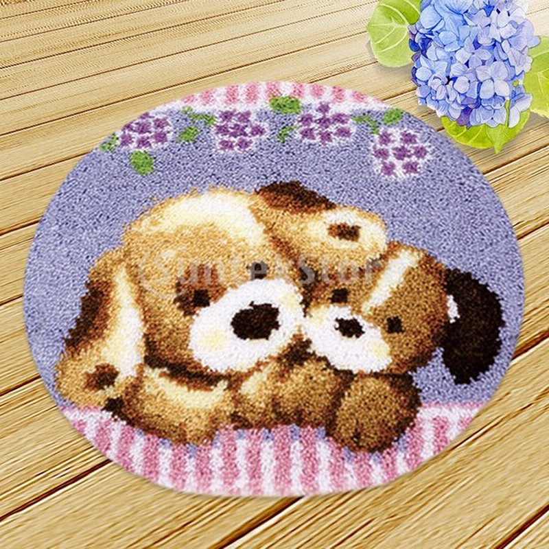 2セットラッチフックキット敷物テントウムシ犬diyクラフト針刺繍ラウンド 通販 Lineポイント最大0 5 Get Lineショッピング