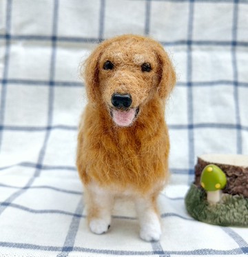 羊毛氈 寵物 復刻 仿真 狗狗 - 金毛尋回犬 黃金獵犬 植毛款