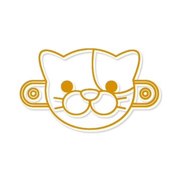 AMOS 阿摩司 壓克力模型版 適用年齡三歲以上  小貓咪  1個