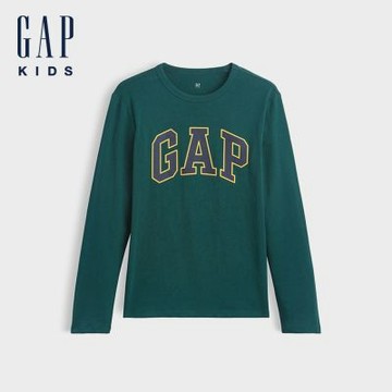 【GAP】兒童Gap LogoT恤-綠色(910125)