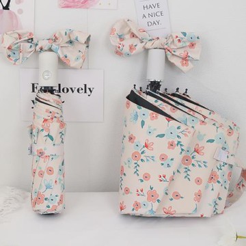 法式ins碎花全自動晴雨兩用折疊防曬防紫外線遮陽女生高顏值雨傘