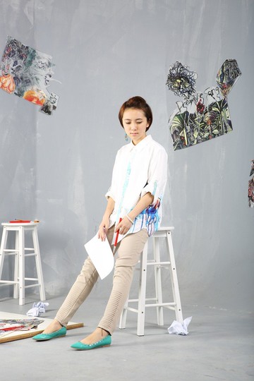 DiiiD亲子鹿非一般印花人文冲锋衬衣  女生   春秋季