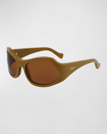 Runway Wrap Acetate Sunglasses