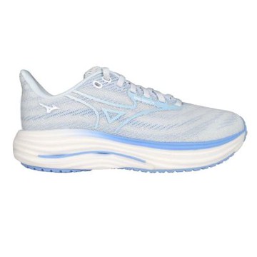 MIZUNO WAVE RIDER 29 SW 女慢跑鞋-4E-超寬楦 運動 J1GD250674 淺灰藍白