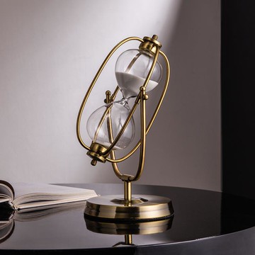 【九折】沙漏擺件酒柜裝飾品創意現代輕奢高端客廳書房簡約高檔軟裝工藝品 NMS 摩可美家