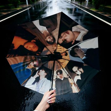 ✨臺灣出貨✨張凌赫 謝徵劇照 晴雨傘 全自動雨傘 防曬黑膠 太陽傘 晴雨兩用傘 偶像印圖新款雨傘 偶像周邊 遮陽傘