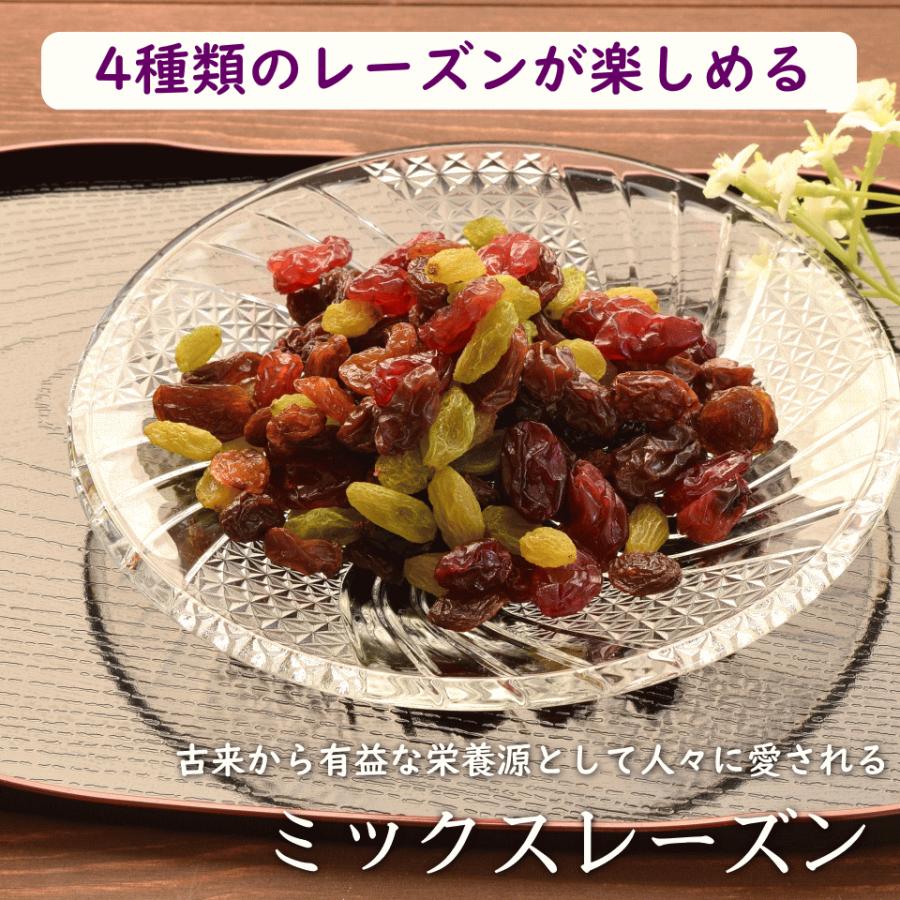 ドライフルーツ ミックスレーズン 1kg(500g×2) 4種 (レーズン サルタナ グリーン レッド)レーズン おつまみ ギフト