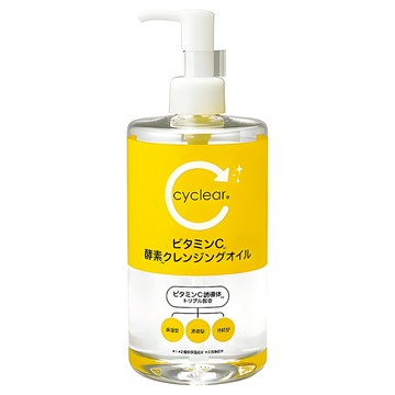 KUMANO 熊野油脂 CYCLEAR 維他命C酵素卸妝油 400ml 溫和卸妝 深層清潔 酵素洗顏  1瓶