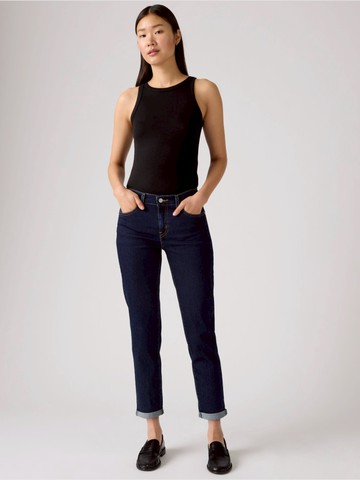 中腰錐形牛仔褲 / Boyfriend男友褲 / 彈性面料 / 原色 熱賣單品