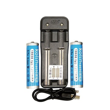 無敵 王 鋰電池雙槽(附贈1200MAH電池兩顆) USB充電器 WK-CQ124