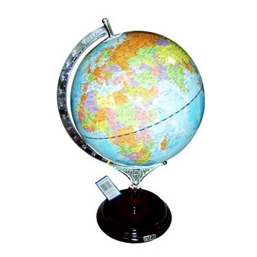 【文具通】木質底座地球儀10吋39cm W3010005