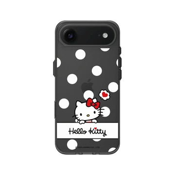 iPhone Air Clear (相機按鈕) 酷墨灰 - 三麗鷗-Hello Kitty - 普普風圓點