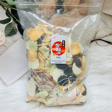 潼漾小舖 日本 鈴木榮光堂 日本之幸 綜合海鮮蝦餅 綜合蝦餅300g 家庭包