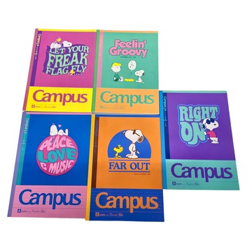 KOKUYO 國譽 Campus 點線筆記本 B5 A罫/B罫 上質紙 日本產  搖滾史奴比  5本