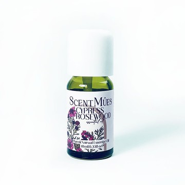 光影系列 絲柏玫瑰木純精油  10ml (木質花香森林氣息) 2in1