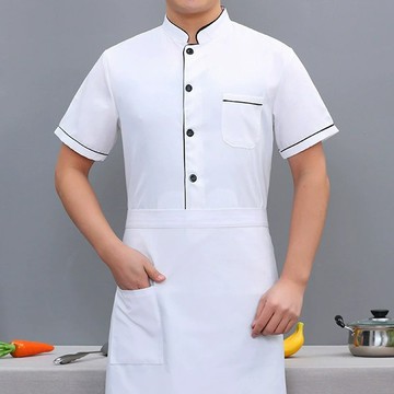 單排釦透氣廚師服工作服